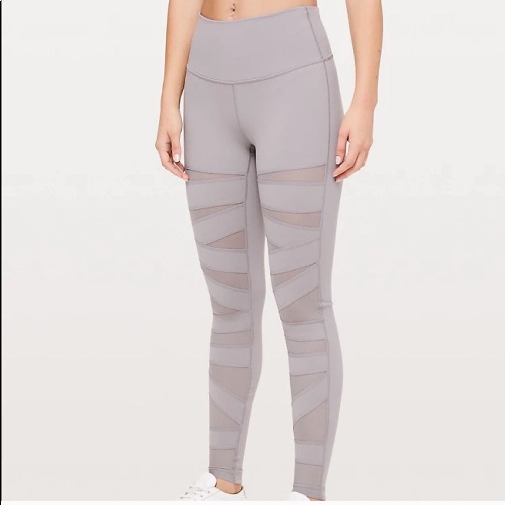 Lululemon Wunder Under Tech Mesh Dark Chro…